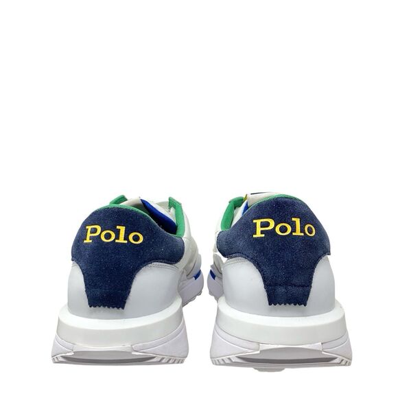 Polo Ralph Lauren Mens 12 Train 89 Leather Oxford Retro White Sneaker SK LTZ‎